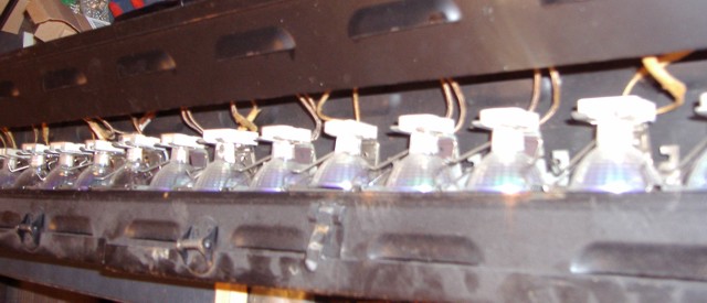 A look at the EYC lamps inside of the Zip Strip Unit.