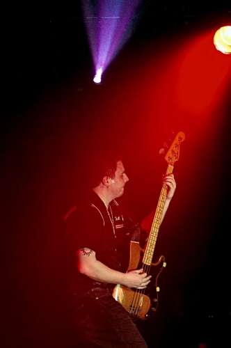 Shot of the hardworking bass player for Counterfist.