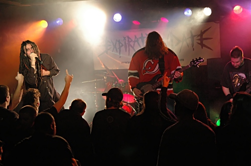 Almost full band shot of Expiration Date at El Corazon.  John Schlick was the Lighting Designer for this show.