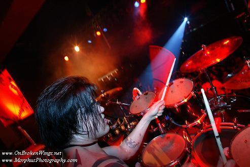 Photo of Angel of The Genitorturers at the Masquerade, Tampa, Florida that John Schlick was Lighting Designer for.