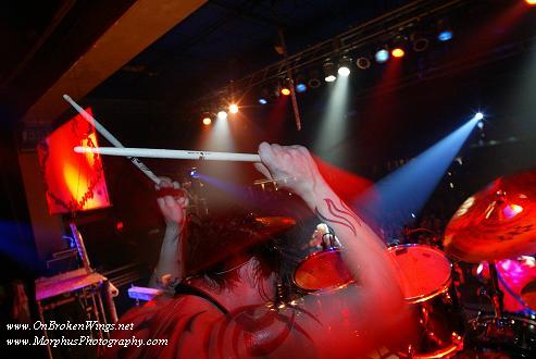Photo of Gen of the Genitorturers taken at the Masquerade in Tampa, Florida that John Schlick was the Lighting Designer for.