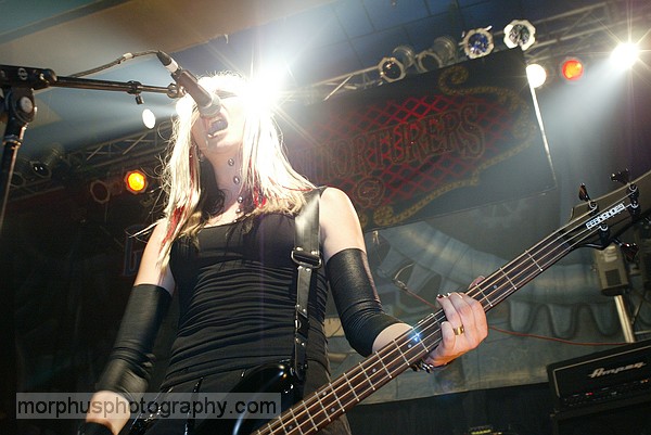 Photo of Anna of Hanzel Und Gretyl at the House of Blues in Florida that John Schlick was Lighting Designer for.
