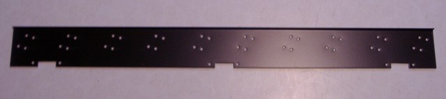 One of the pieces of new metalwork to hold the lamps with GU10 bases.