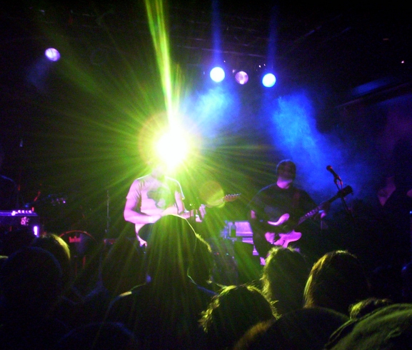 Yellow Flare photo of Mountain Con at Neumos that John Schlick was the Concert Lighting Designer for.