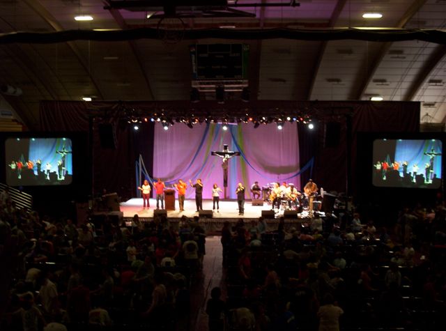 Stubenville Retreat: Full Stage.  Lighting Designer: John Schlick