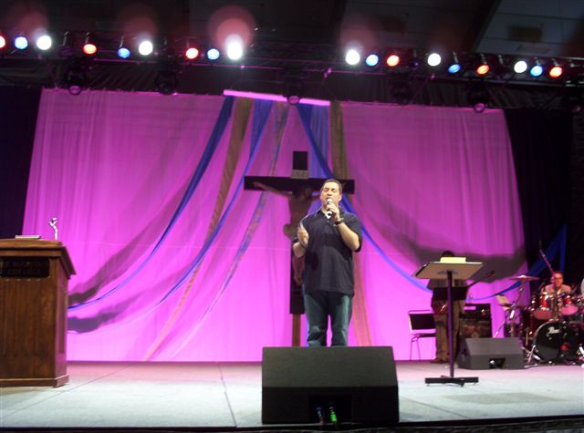 Stubenville Retreat: Purple.  Lighting Designer: John Schlick